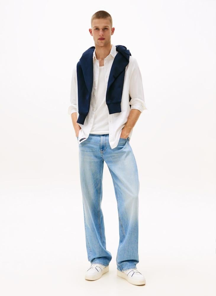 TOMMY JEANS Regular Fit Flag Embroidery Oxford Shirt - Image 3
