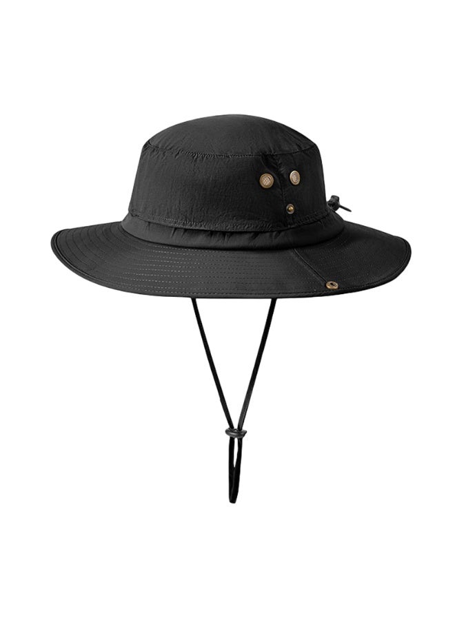 Sun-protective hiking hat with wide brim for outdoor use - Image 1