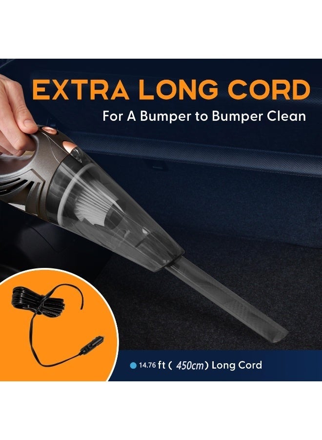 ThisWorx Portable Handheld Car Vacuum Cleaner with 14.76ft Cord, Bag & Attachments - Image 3