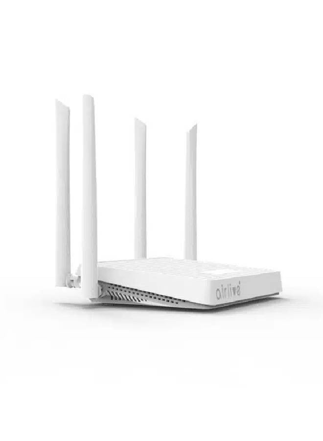 إيرليف جهاز توجيه Airlive W6184QAX 1800AX Wi-Fi 6 1800Mbps لاسلكي ثنائي النطاق VPN MESH مع 4 منافذ جيجابت - أبيض - Image 2
