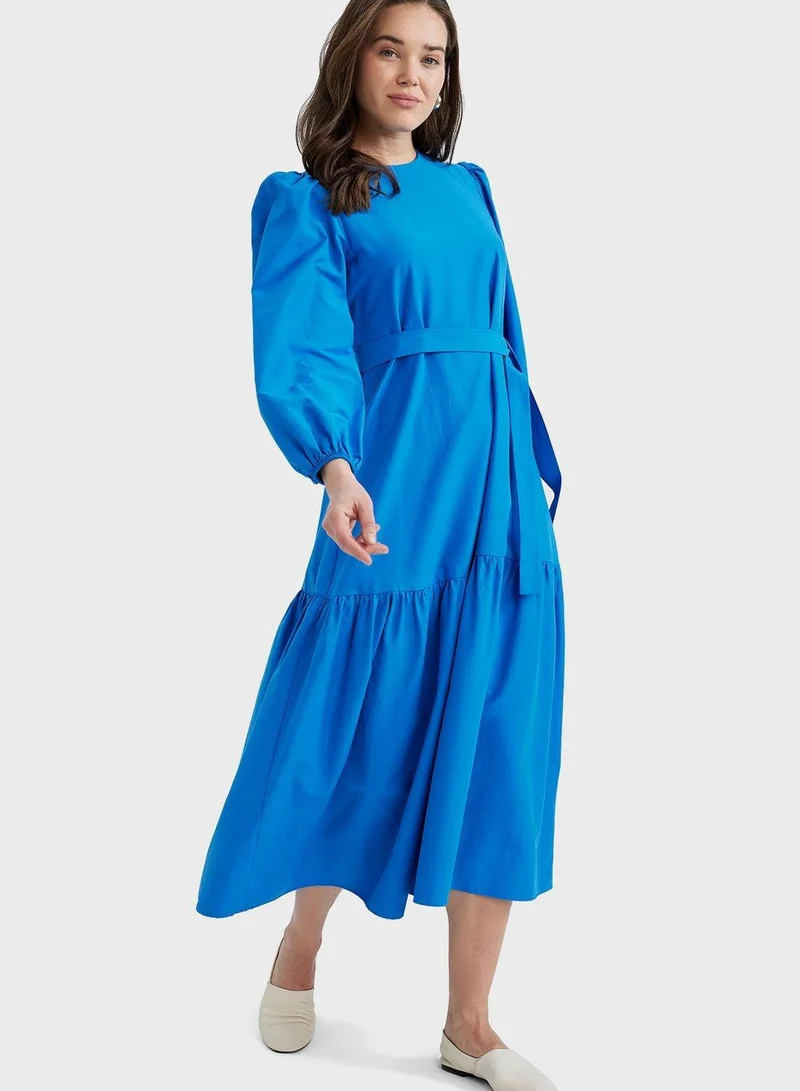 DeFacto Azure Tiered Dress