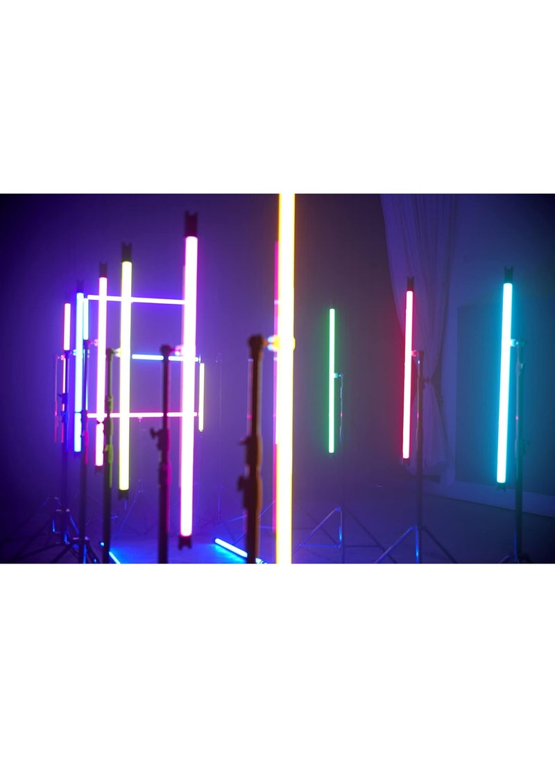 Godox TL120 RGB LED Tube Light 4ft 4-Light Kit – Full-Color Pixel RGB Lighting Tubes With APP Control, 2700K–6500K, FX Effects For Film, Studio And Creative Video Production - Image 2