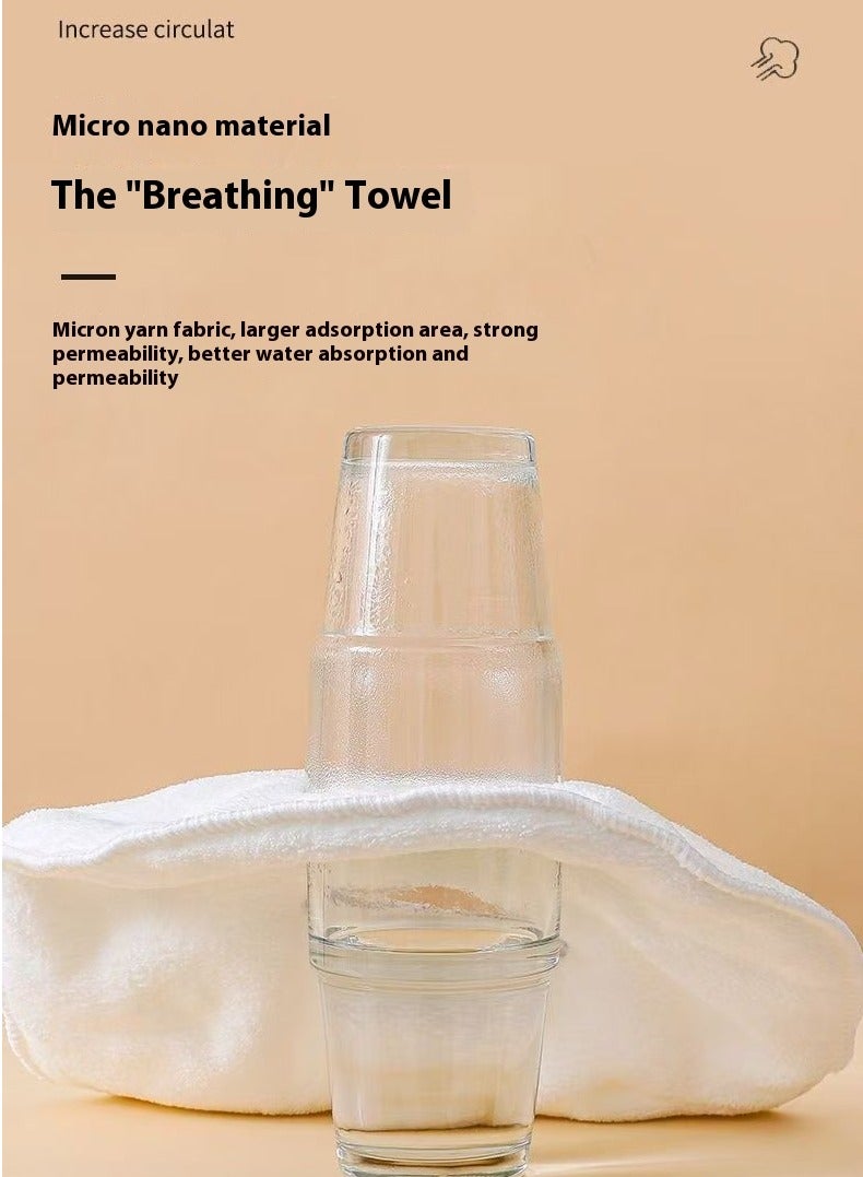 Generic Double-layer towel mask with hanging ears for face, cold and hot compress for facial cleansing, beauty moisturizing interview, steaming face moisturizing thickened mask, reusable, 2 pack - Image 5