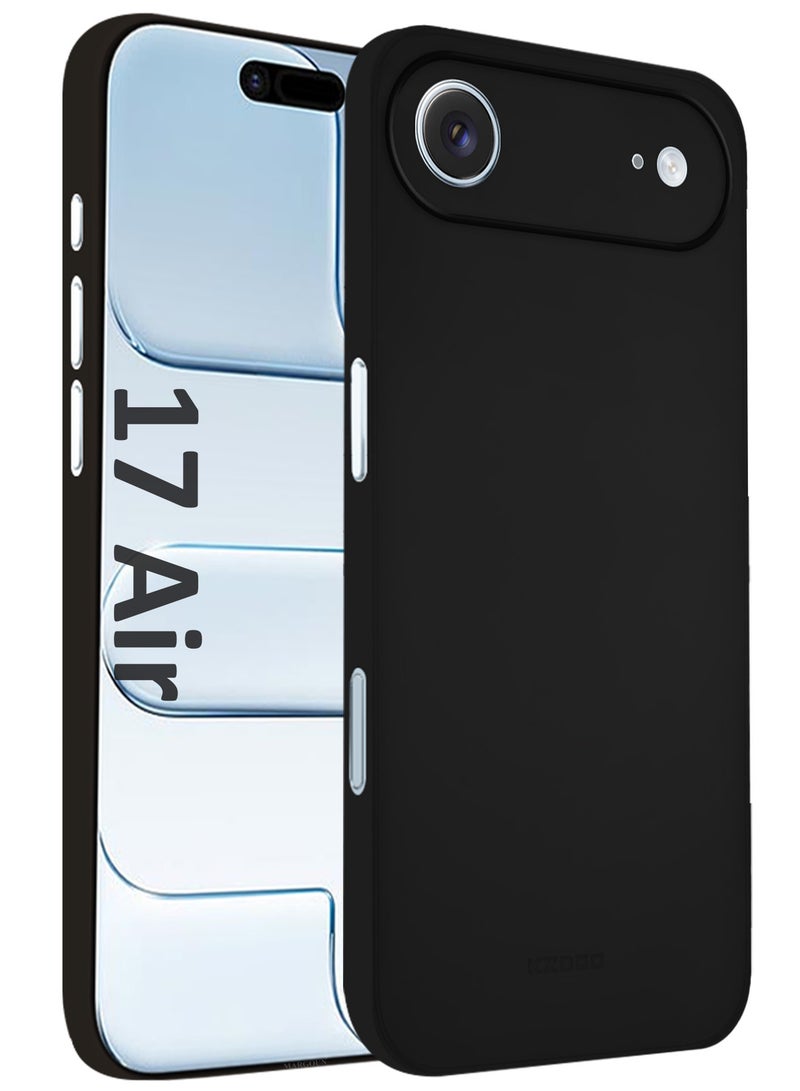 KZDOO Air Skin  Case Cover for Apple iPhone 17 Air - Sturdy Back Cover - Durable Thin Case - Drop Protection Cover - Black - Image 1