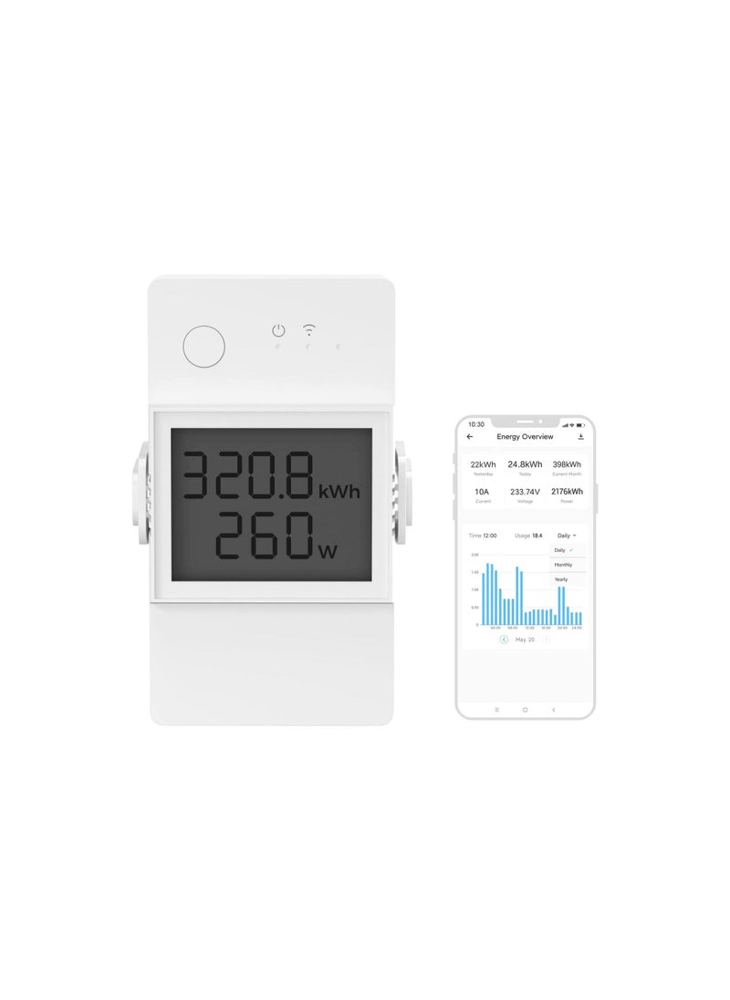 SONOFF - SONOFF POWR316D 16A WiFi Smart Power Meter Switch with Energy Monitoring - Image 1