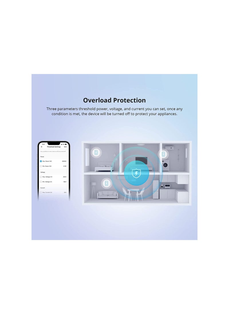 SONOFF - SONOFF POWR316D 16A WiFi Smart Power Meter Switch with Energy Monitoring - Image 1