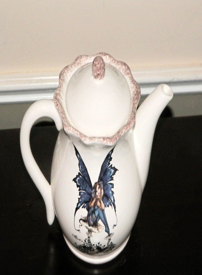 AKC NEW KITCHEN FAIRY LARGE TEAPOT HOT BEVERAGE HOLDER AMY BROWN RETIRED COLLECTION - Image 3
