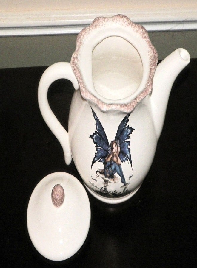 AKC NEW KITCHEN FAIRY LARGE TEAPOT HOT BEVERAGE HOLDER AMY BROWN RETIRED COLLECTION - Image 2