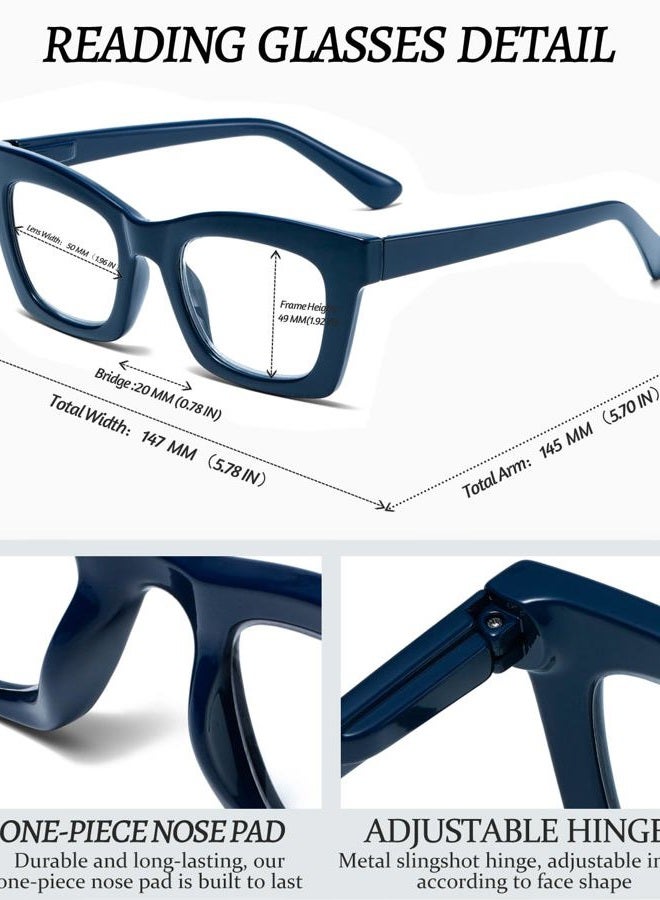 Hubeye Progressive Photochromic Reading Glasses For Women 3 Pack Sunglasses UV400 Anti-Blue Light Reader +2.5 - Image 5