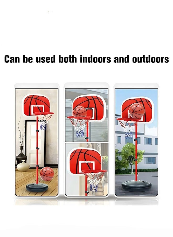 Arabest 2 Basketball Kids Basketball Hoop with Adjustable Height, Basketball Toy Set with 16*16cm Basketball, Fun Parent-child Interactive Game, Easy to Assemble and Carry, No Restrictions on Use Scenarios - Image 4