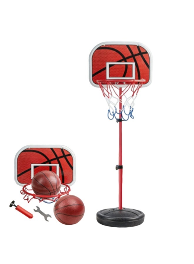 Arabest 2 Basketball Kids Basketball Hoop with Adjustable Height, Basketball Toy Set with 16*16cm Basketball, Fun Parent-child Interactive Game, Easy to Assemble and Carry, No Restrictions on Use Scenarios - Image 1