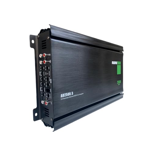 Audiobank Audio360 AD2500.5 5-Channel Car Audio Amplifier, 2500W Max Power, Compact Class AB+D Bridgeable Amp with Triple 30A Fuses, 90dB SNR, Subwoofer Channel Included - Image 3