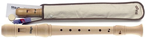 Stagg REC3-BAR/WD Soprano Recorder with Baroque Fingering, Maple - Image 4