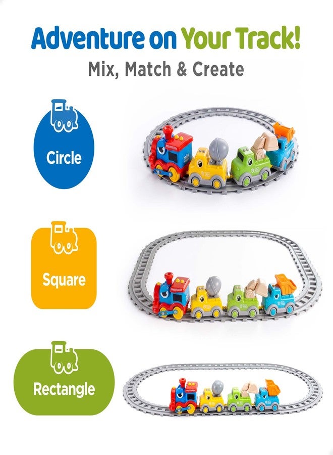 آي بلاي، آي ليرن مجموعة ألعاب قطار الأطفال iPlay, iLearn للأعمار من 1-3 و2-4 سنوات، تتضمن مسارات قطار بخاري إلكتروني، وشاحنات بناء مغناطيسية، وقطار تشو تشو موسيقي مع أضواء وأصوات، هدية عيد ميلاد للأولاد والبنات من عمر 12 إلى 18 شهرًا - Image 5