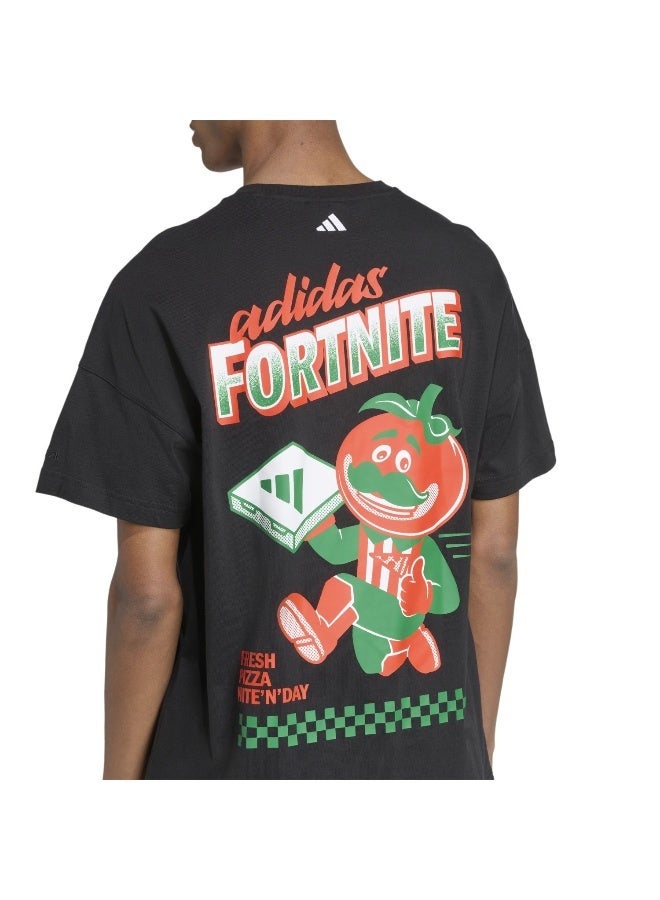 اديداس تيشيرت رجالي أسود مطبوع بأكمام قصيرة - Image 5