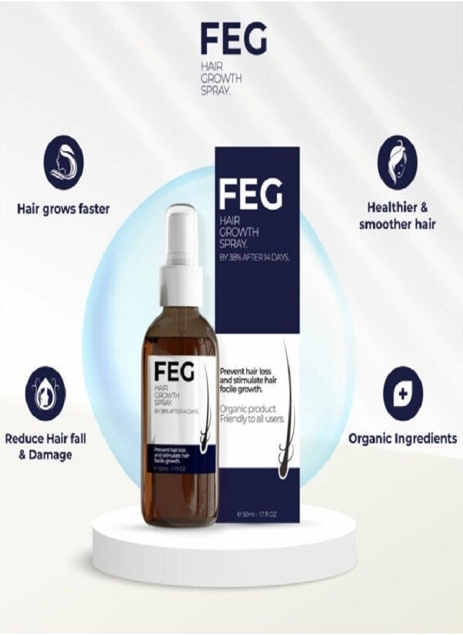 FEG FEG  Hair Growth Spray 50ml  - Image 3