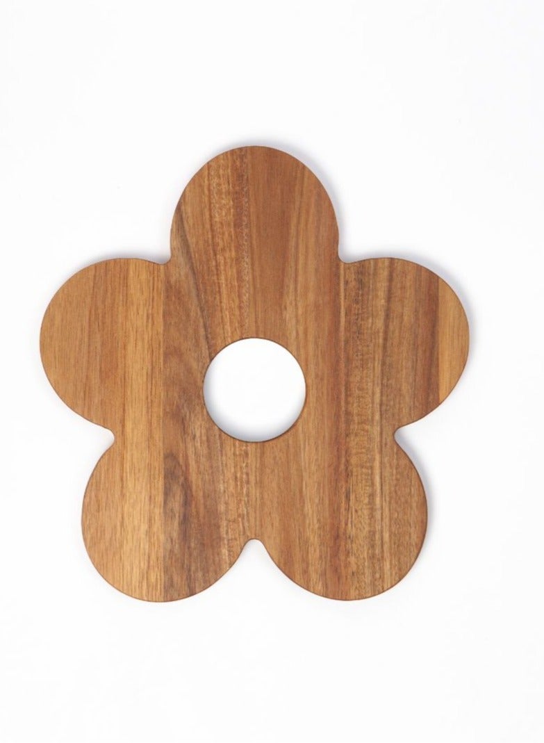 دوي لوح تقديم خشبي من ديزي - Image 3