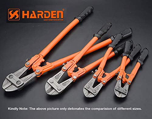 Harden 12" Professional T8 Alloy Steel Blades Bolt Cutter, Heat-Treated, High Hardness and Shear Sharp, Ergonomics TPR handle - 570011 - Image 4