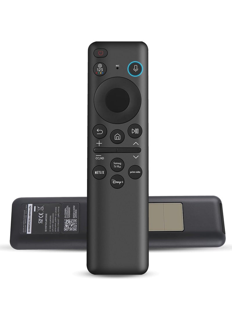 TIGER Newest 2023 BN59-01432A Solar Voice Remote Control – Rechargeable with Solar Cell – Universal Replacement for Samsung Neo QLED 8K HDR Ultra HD Smart TVs – VG-TM2360E – Eco-Friendly & Easy Pairing - Image 1