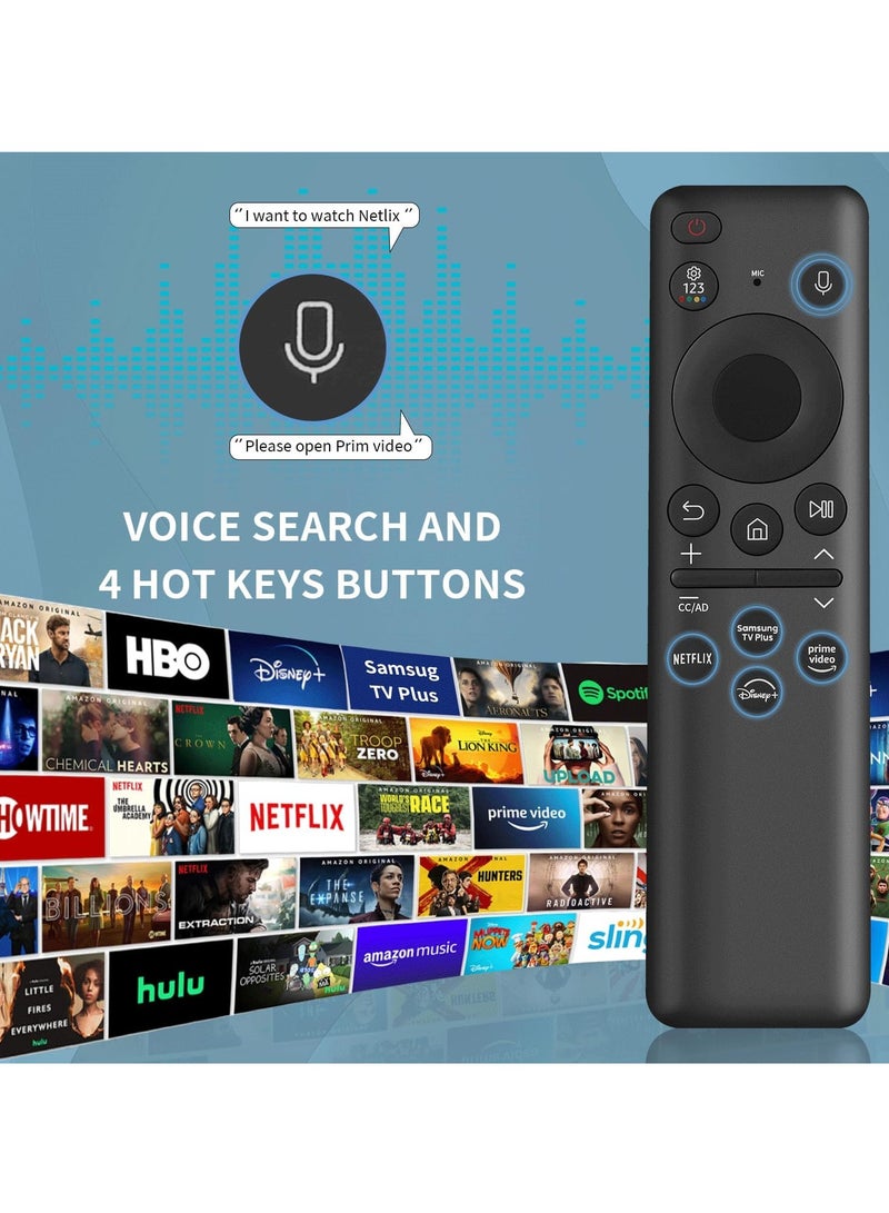 TIGER Newest 2023 BN59-01432A Solar Voice Remote Control – Rechargeable with Solar Cell – Universal Replacement for Samsung Neo QLED 8K HDR Ultra HD Smart TVs – VG-TM2360E – Eco-Friendly & Easy Pairing - Image 3