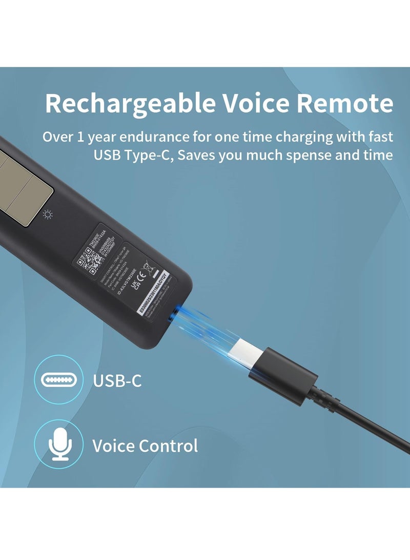 TIGER Newest 2023 BN59-01432A Solar Voice Remote Control – Rechargeable with Solar Cell – Universal Replacement for Samsung Neo QLED 8K HDR Ultra HD Smart TVs – VG-TM2360E – Eco-Friendly & Easy Pairing - Image 5