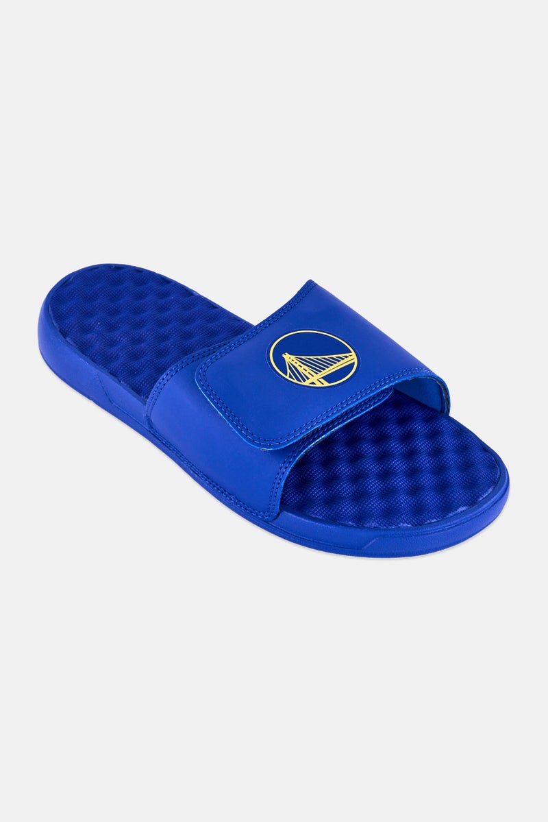 ISlide Men Golden State Warriors Primary Slip On Slides, Blue - Image 1