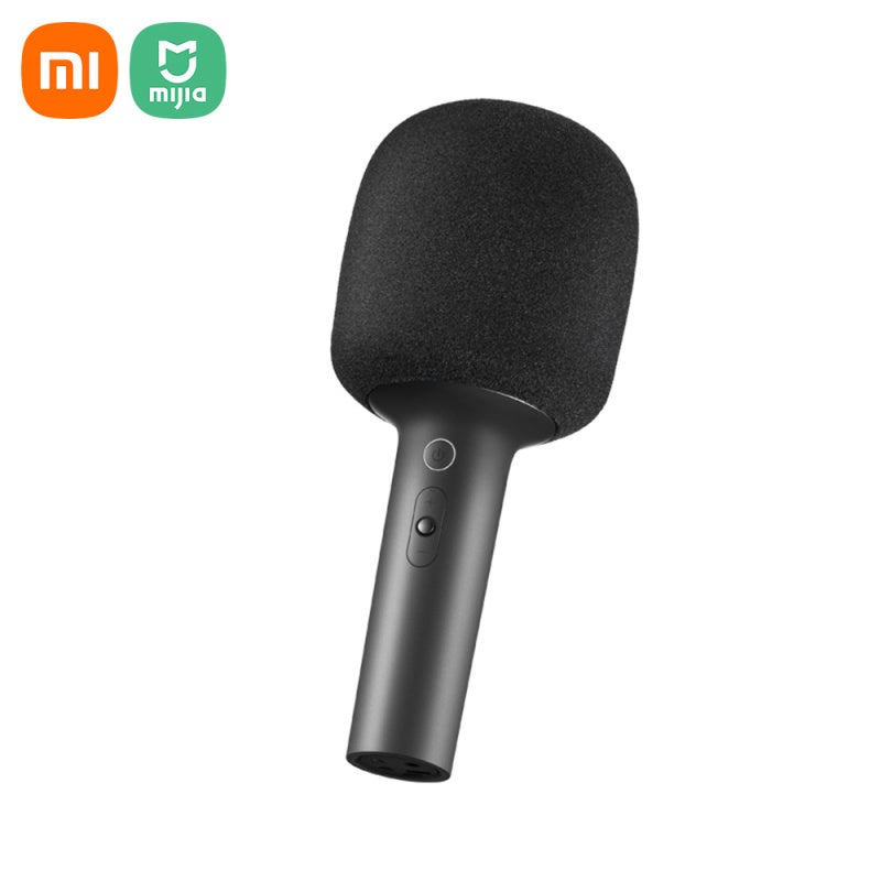 Wireless Karaoke Microphone : Dark Gray BT 5.1 Connection - KTV-Level Stereo Sound DSP Noise Cancellation for Home Party Singing Large Screen Compatibility - Image 1