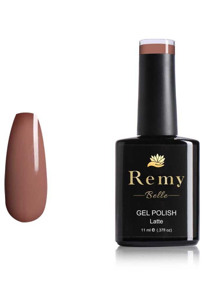 Remy Belle - Gel Nail Polish 11 ml Long Lasting Chip Resistant Requires Drying Under UV LED Lamp (Latte) - Image 1