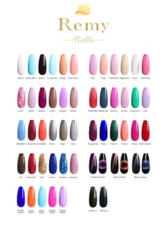 Remy Belle Gel Nail Polish 11 ml Long Lasting Chip Resistant Requires Drying Under UV LED Lamp (Latte)  - Image 4