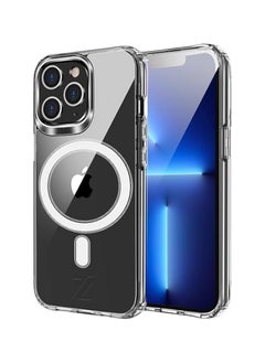 iPhone Clear Magnetic Case TPU + Acrylic Back Designed Hard Cover For Fully Protection Anti-Damage And Anti-Scratches (iPhone 11 Pro Max)