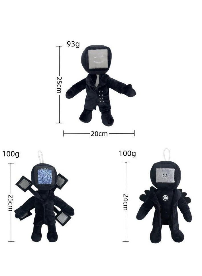 general Skibidi Toilet Flush - TitanTV Man Plush Toy (3pcs) - Image 3