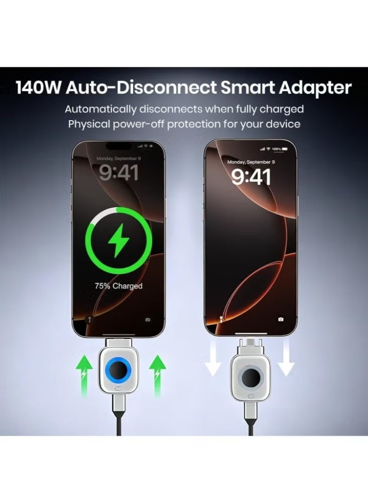 X01 Type-C 140W Auto-Disconnect Smart Charging Adapter with LED Indicator - Image 3