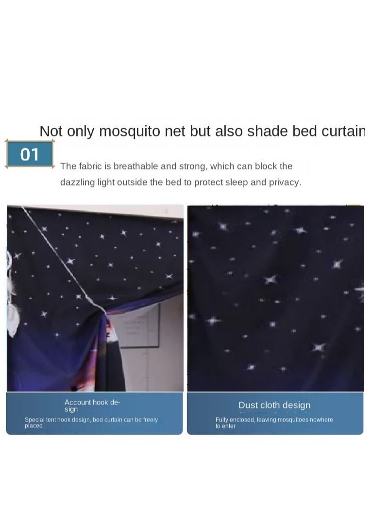 Bluejw ستارة من مزيج القطن بتصميم الأضواء الشمالية - Image 2