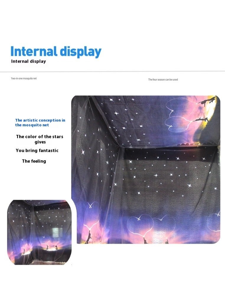 Bluejw ستارة من مزيج القطن بتصميم الأضواء الشمالية - Image 4