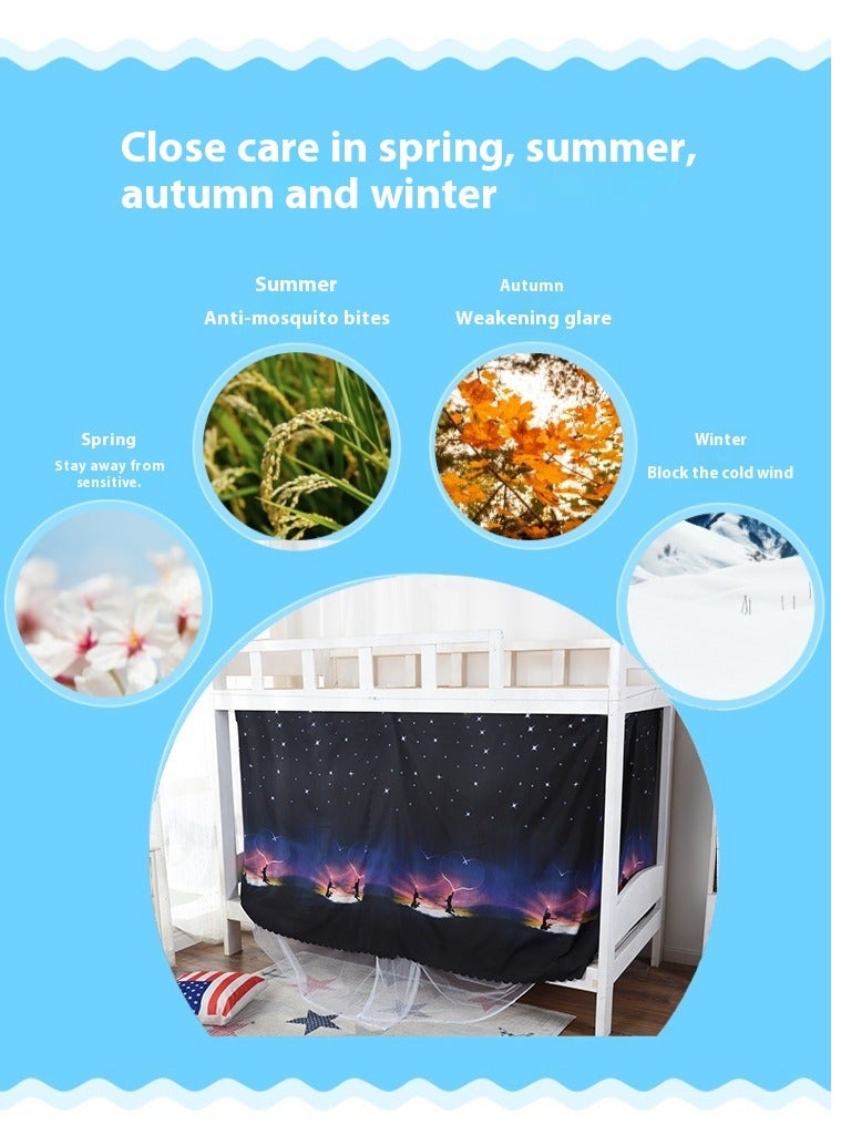 Bluejw ستارة من مزيج القطن بتصميم الأضواء الشمالية - Image 5