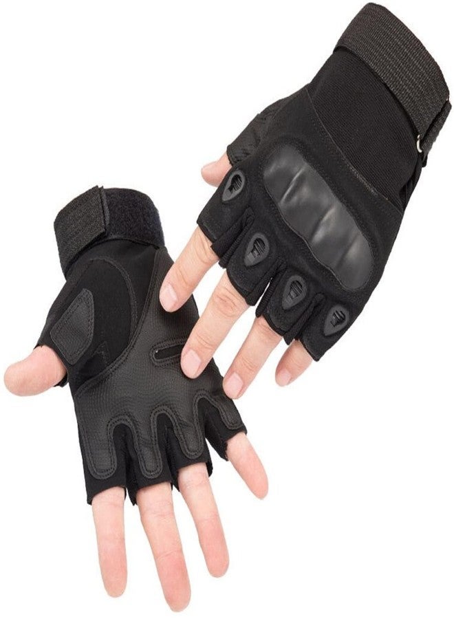 GymWar Nylon Fitness Palm Protection & Extra Grip, Gym Gloves For Weight Lifting, Running, Riding, Cycling, Training, Fitness, Exercise (Men.Women,Boys & Girls) Free Size, Black - Image 1