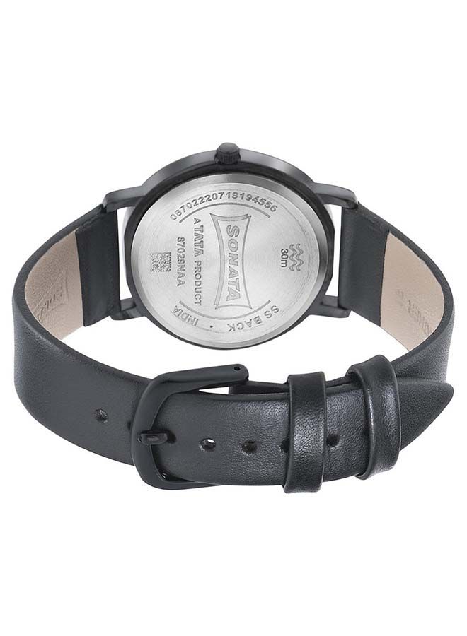 سوناتا ساعة يد أنالوج بسوار جلد سوناتا  -  ملم - Image 3