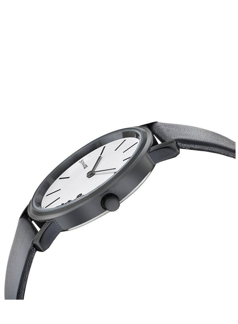 سوناتا ساعة يد أنالوج بسوار جلد سوناتا  -  ملم - Image 5