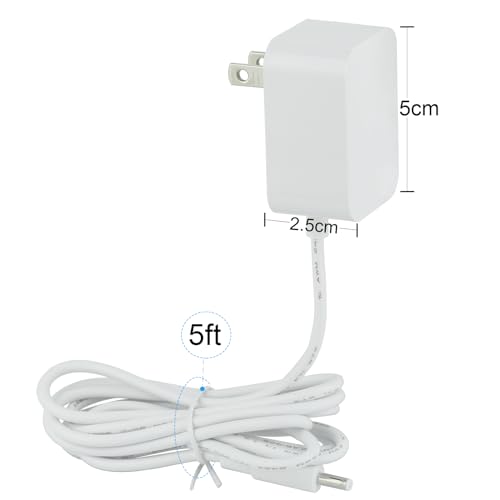 LEFXMOPHY Power Cord Replacement for Hatch Baby Rest Sound Machine Night Light, Barrel Style 5V 1A White AC Supply Adapter Cable 5ft - Image 4