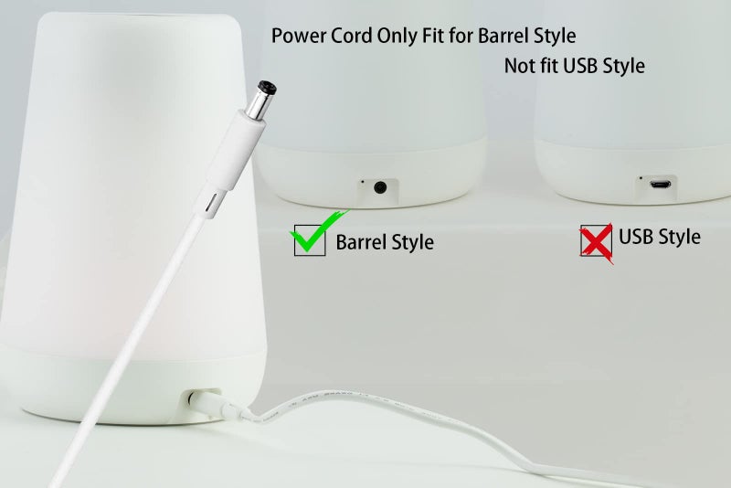 LEFXMOPHY Power Cord Replacement for Hatch Baby Rest Sound Machine Night Light, Barrel Style 5V 1A White AC Supply Adapter Cable 5ft - Image 2