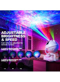 XIPH Astronaut Galaxy Star Projector with 8 Modes – Starry Night Light & Nebula Ceiling Lamp, 360° Adjustable with Remote, Perfect for Kids & Adults Bedroom Aesthetic Decore  - Image 5
