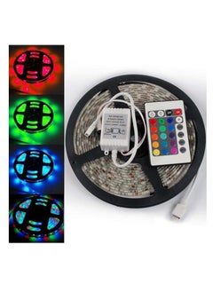 Spaceshoop RGB Led Strip Waterproof 5Meter 300 LEDs/Roll 24 keys IR Remote 12V 6A Power Adapter  - Image 4