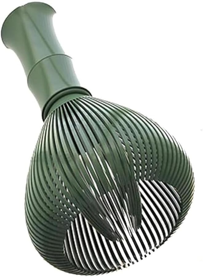 GQ Silicone Matcha Whisk, Chasen Brush, Food Grade Reusable Powder Whisk With Holder (Green)
