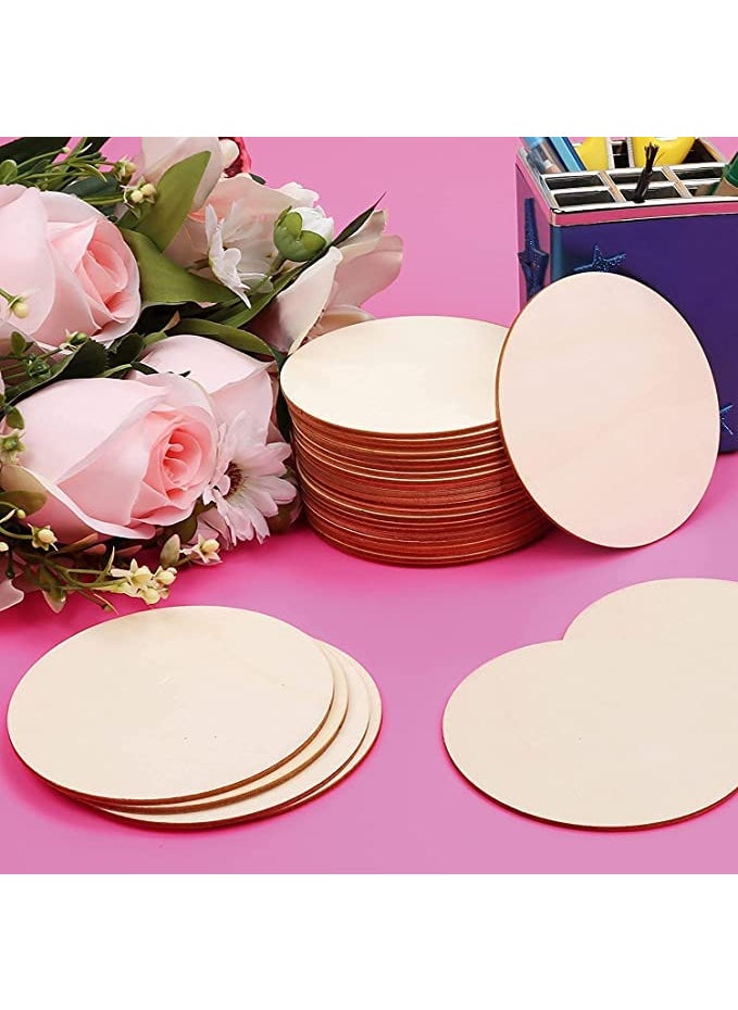 Eduway Eduway 4 Inch Round MDF Board for Mandala Lippan Resin Art Craft 4mm ThickPof 6 Premium Cardboard Material for Artists Art Craft Hard Cutout in Small and Large Sizes 10x10 cms  - Image 3