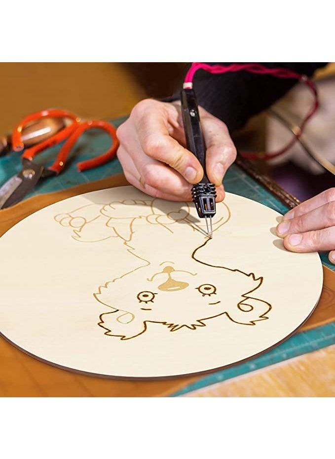 Eduway Eduway 4 Inch Round MDF Board for Mandala Lippan Resin Art Craft 4mm ThickPof 6 Premium Cardboard Material for Artists Art Craft Hard Cutout in Small and Large Sizes 10x10 cms  - Image 5