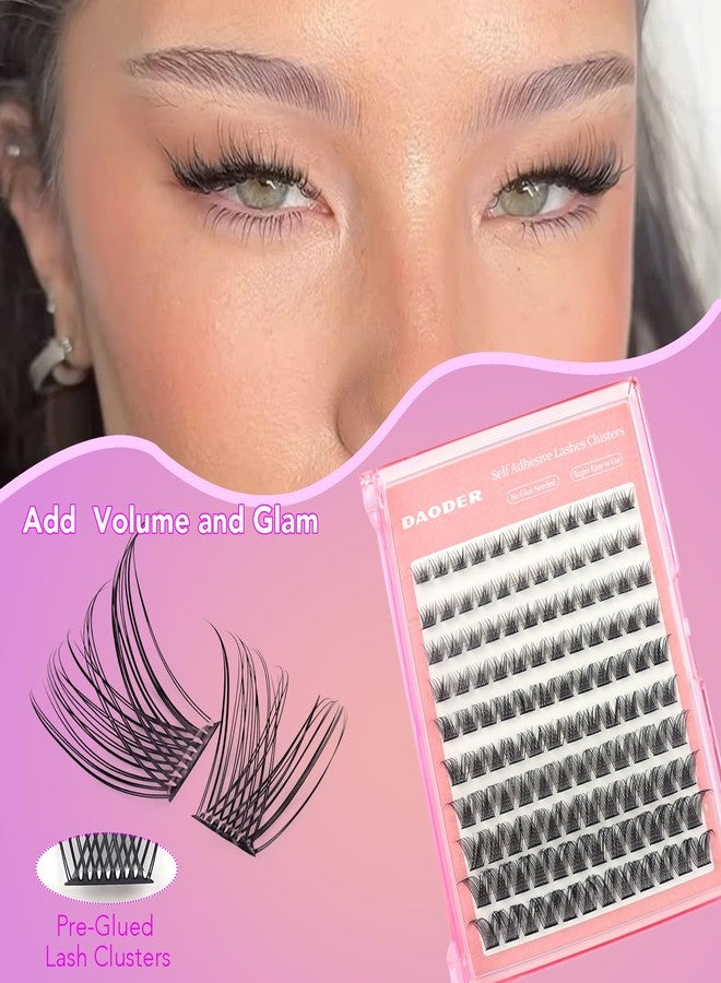 DAODER مجموعة رموش داودر ذاتية اللصق بتأثير طبيعي، رموش صناعية مسبقة اللصق بتقنية D Curl بدون حاجة للصمغ، قابلة لإعادة الاستخدام، مجموعة رموش مسبقة الربط 8-16MM 120 قطعة (888 8-16MM) - Image 5