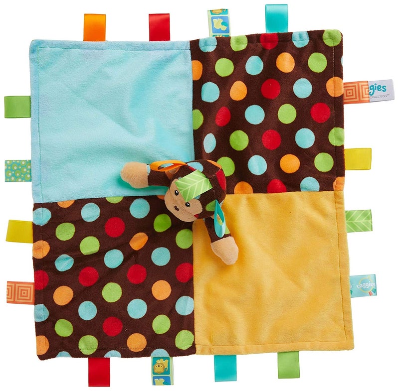 Taggies Mary Meyer Taggies Dazzle Dots Character Blanket, Monkey - Image 4