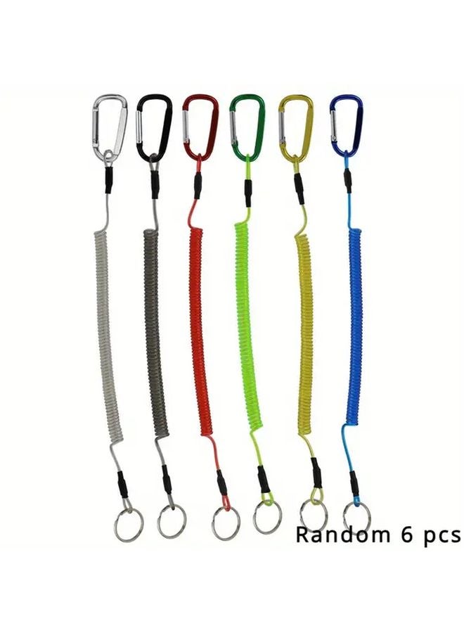 6 قطع من مجموعة حبل الصيد المصنوع من الفولاذ المقاوم للصدأ مع منظف الكابل القابل للسحب وملحقات المشبك للصيادين - Image 1