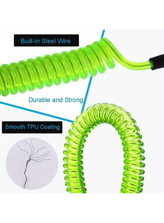 6 قطع من مجموعة حبل الصيد المصنوع من الفولاذ المقاوم للصدأ مع منظف الكابل القابل للسحب وملحقات المشبك للصيادين - Image 2