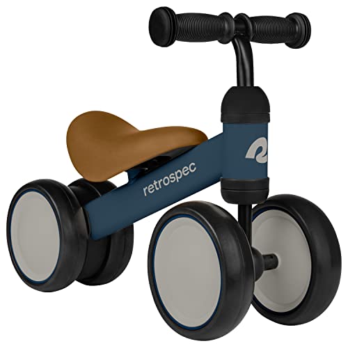 Retrospec Cricket Baby Balance Bike 4Wheel RideOn Toy for Ages 1224 Months  First Bike  Toddler Bike for 1 Year Old Boys  Girls First Birthday Gift - Image 1